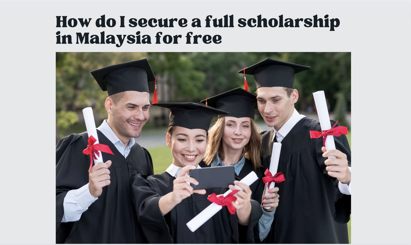 scholarship essay malaysia